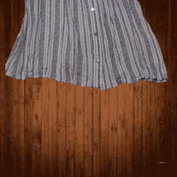 Adrienne Vittadini womens top size XL raglan sleeves white n black stripes nwt - Picture 7 of 15